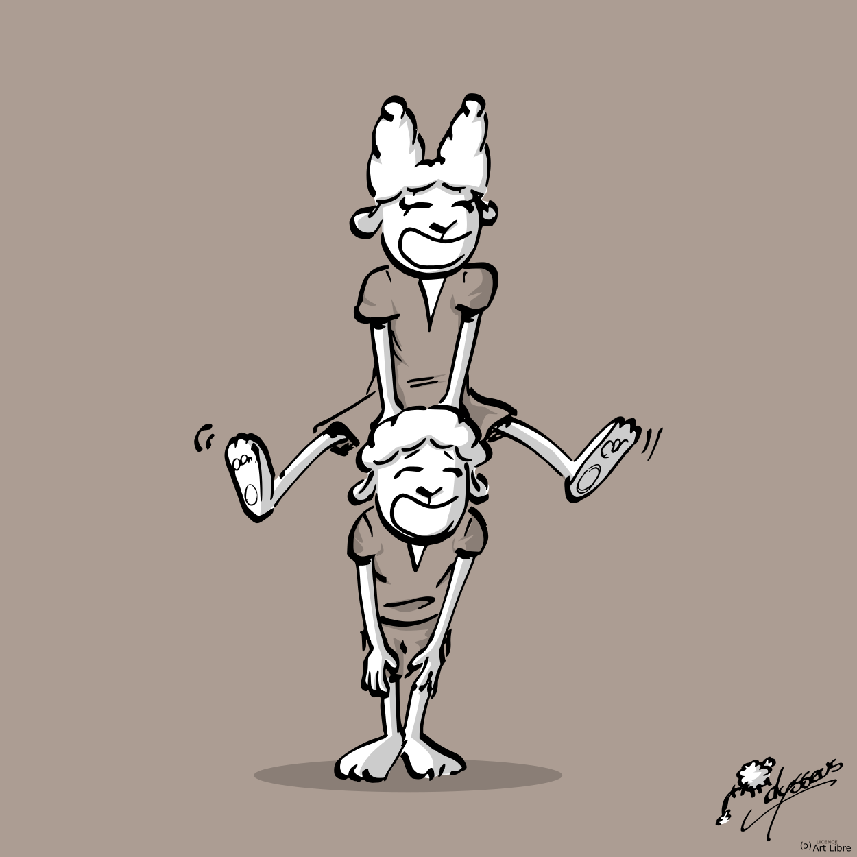 Saute mouton-moutons